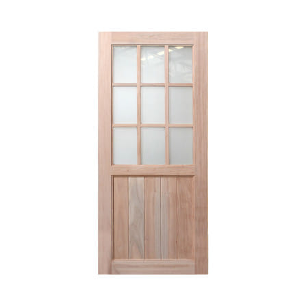 ประตูไม้เนื้อแข็ง ไม่เจาะลูกบิด AZLE ZEN2 90x200 ซม._0