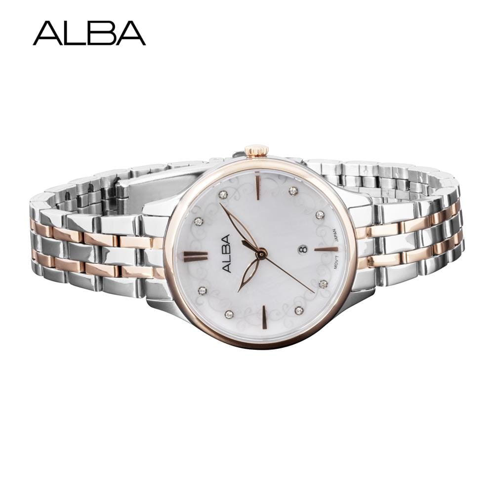 นาฬิกาข้อมือผู้หญิง ALBA รุ่น AH7CR2X ขนาด 32 มม. สีขาว