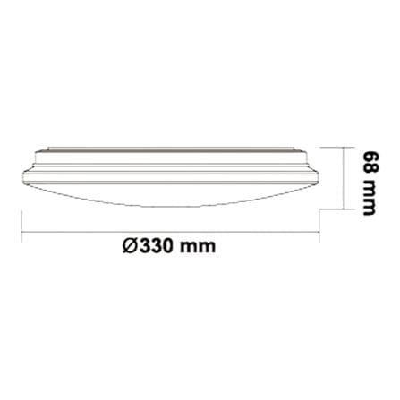 ไฟเพดาน LED SYLVANIA OVALO 13 นิ้ว 24 วัตต์ DAYLIGHT สีขาว_7