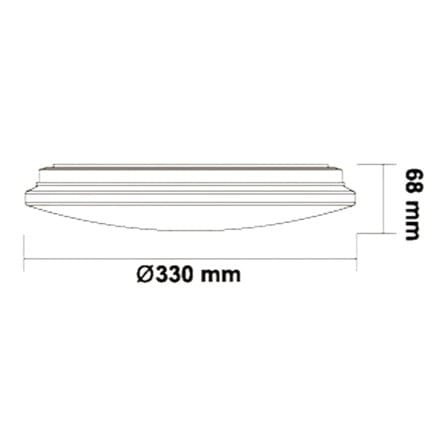ไฟเพดาน LED SYLVANIA OVALO ECONOMY STARRY 13 นิ้ว 24 วัตต์ DAYLIGHT สีขาว_7