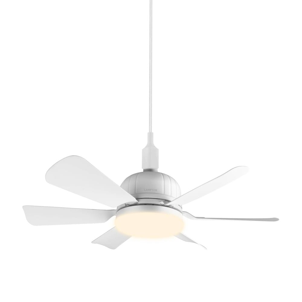 พัดลมโคมไฟ LED LAMPTAN AIRGLOW 18 นิ้ว 25 วัตต์ DAYLIGHT/COOL WHITE/WARM WHITE สีขาว