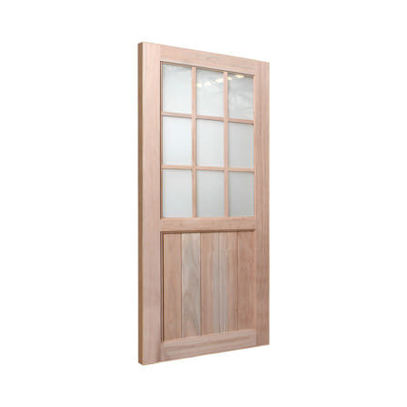 ประตูไม้เนื้อแข็ง ไม่เจาะลูกบิด AZLE ZEN2 100x200 ซม._1