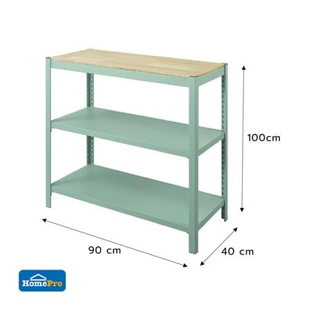 ชั้นวางของ 3 ชั้น FURDINI WILLOW 90 ซม. สีเขียว_3