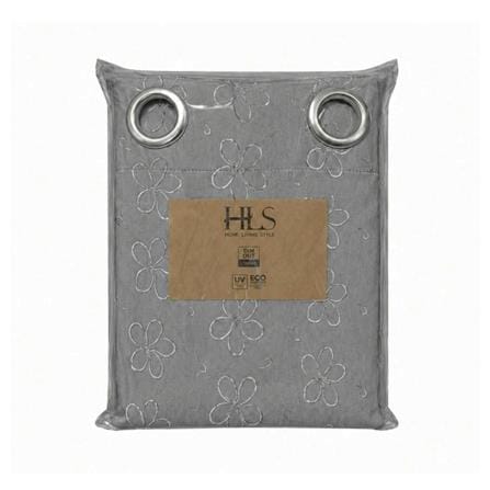 ผ้าม่าน EYELET HOME LIVING STYLE LILY UV 140x220 ซม. สีเทา_4