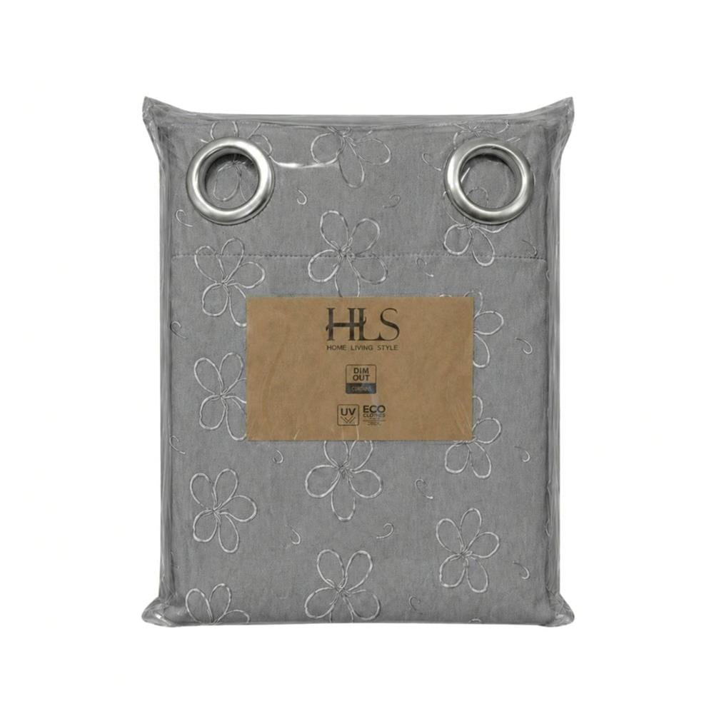ผ้าม่าน EYELET HOME LIVING STYLE LILY UV 140x160 ซม. สีเทา