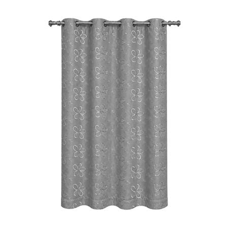 ผ้าม่าน EYELET HOME LIVING STYLE LILY UV 140x160 ซม. สีเทา_0