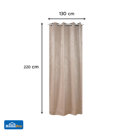 ผ้าม่าน EYELET HOME LIVING STYLE CUBIC UV 130x220 ซม. สีน้ำตาล_7