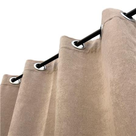 ผ้าม่าน EYELET HOME LIVING STYLE CUBIC UV 130x220 ซม. สีน้ำตาล_1