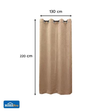 ผ้าม่าน EYELET HOME LIVING STYLE CUBIC UV 130x220 ซม. สีน้ำตาล_6