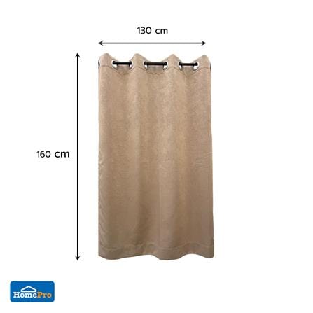 ผ้าม่าน EYELET HOME LIVING STYLE CUBIC UV 130x160 ซม. สีน้ำตาล_6