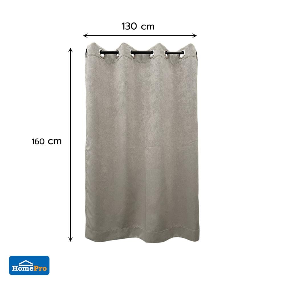 ผ้าม่าน EYELET HOME LIVING STYLE CUBIC UV 130x160 ซม. สีเทา