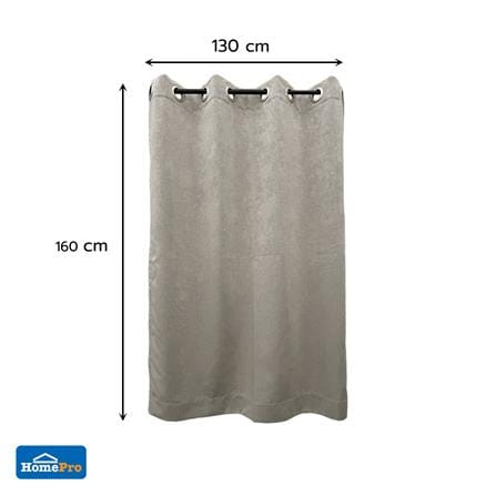 ผ้าม่าน EYELET HOME LIVING STYLE CUBIC UV 130x160 ซม. สีเทา_6