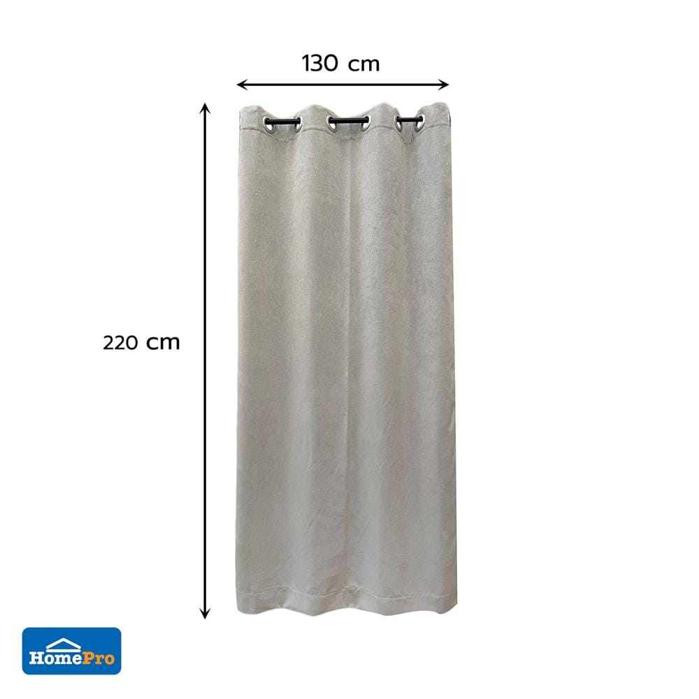 ผ้าม่าน EYELET HOME LIVING STYLE CUBIC UV 130x220 ซม. สีเทา