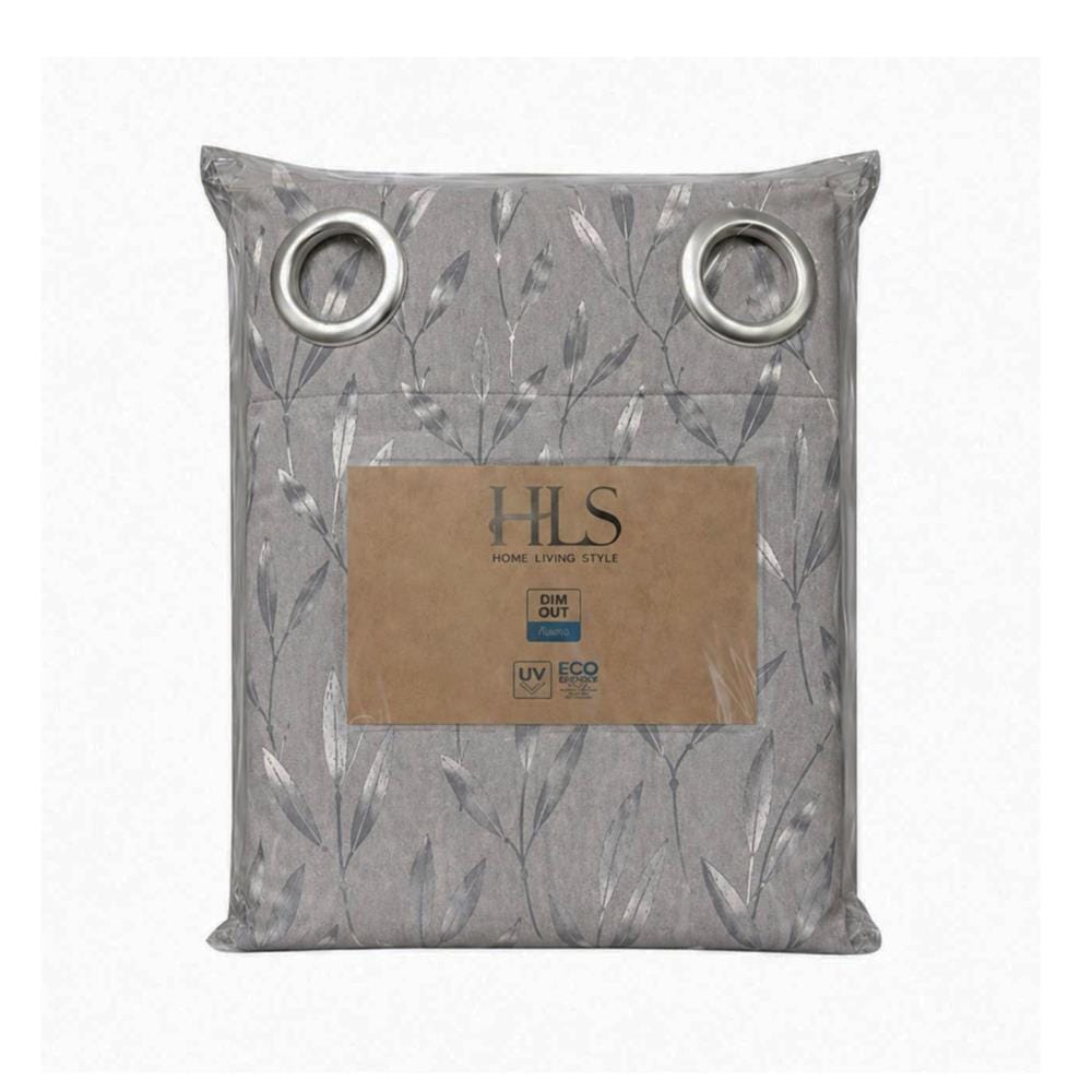 ผ้าม่าน EYELET HOME LIVING STYLE IRIS UV 140x220 ซม. สีเทา