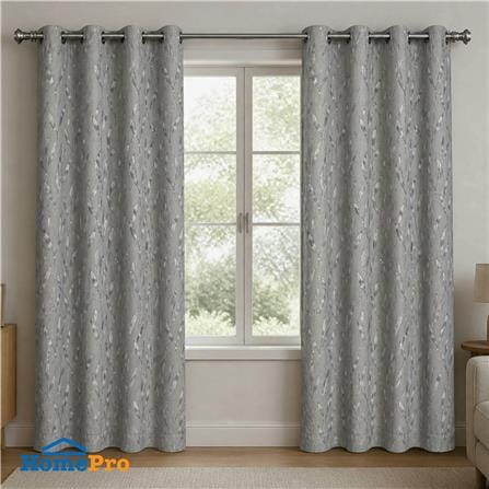 ผ้าม่าน EYELET HOME LIVING STYLE IRIS UV 140x220 ซม. สีเทา_5