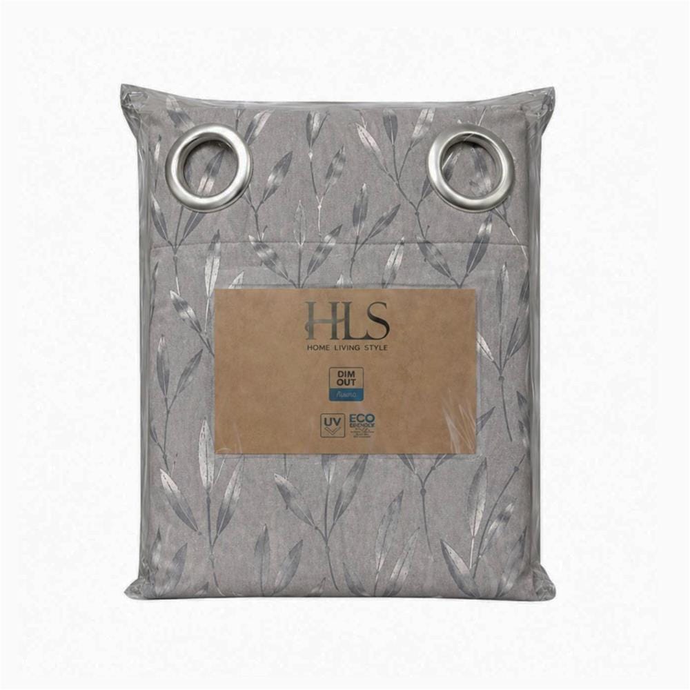 ผ้าม่าน EYELET HOME LIVING STYLE IRIS UV 140x160 ซม. สีเทา