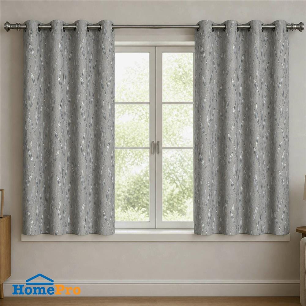 ผ้าม่าน EYELET HOME LIVING STYLE IRIS UV 140x160 ซม. สีเทา