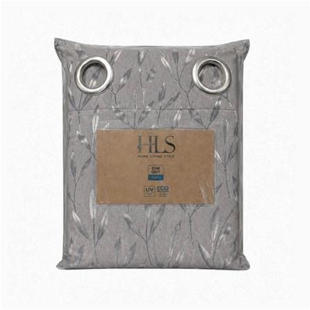 ผ้าม่าน EYELET HOME LIVING STYLE IRIS UV 140x160 ซม. สีเทา_4