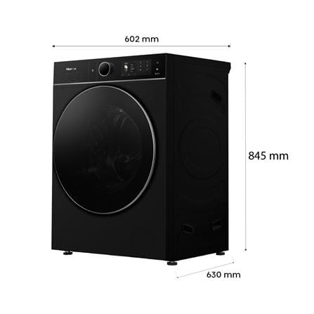 เครื่องซักอบผ้าฝาหน้า HISENSE WD5I1345BBRH 13/9 กก. 1400RPM อินเวอร์เตอร์ สีดำ_5