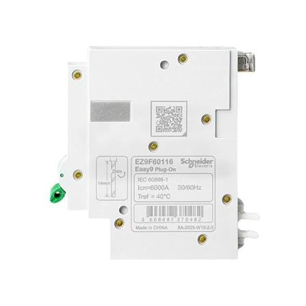 เซอร์กิตเบรกเกอร์ 16 แอมป์ 1 เฟส SCHNEIDER EZ9F60116_2