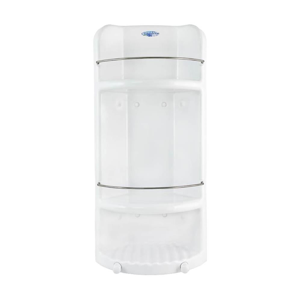 ชั้นวางของในห้องน้ำ แบบเข้ามุม 3 ชั้น ELEGANCE EG-0640 สีขาว