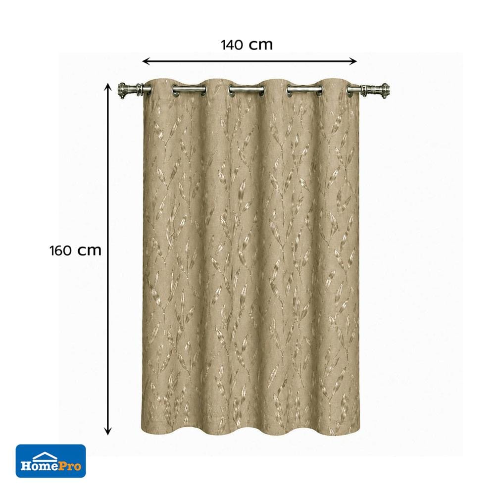 ผ้าม่าน EYELET HOME LIVING STYLE IRIS UV 140x160 ซม. สีครีม