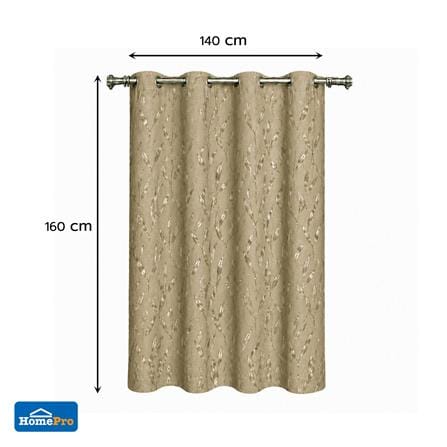 ผ้าม่าน EYELET HOME LIVING STYLE IRIS UV 140x160 ซม. สีครีม_6