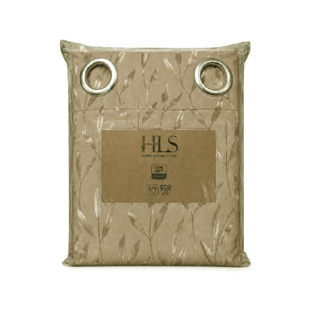 ผ้าม่าน EYELET HOME LIVING STYLE IRIS UV 140x160 ซม. สีครีม_4
