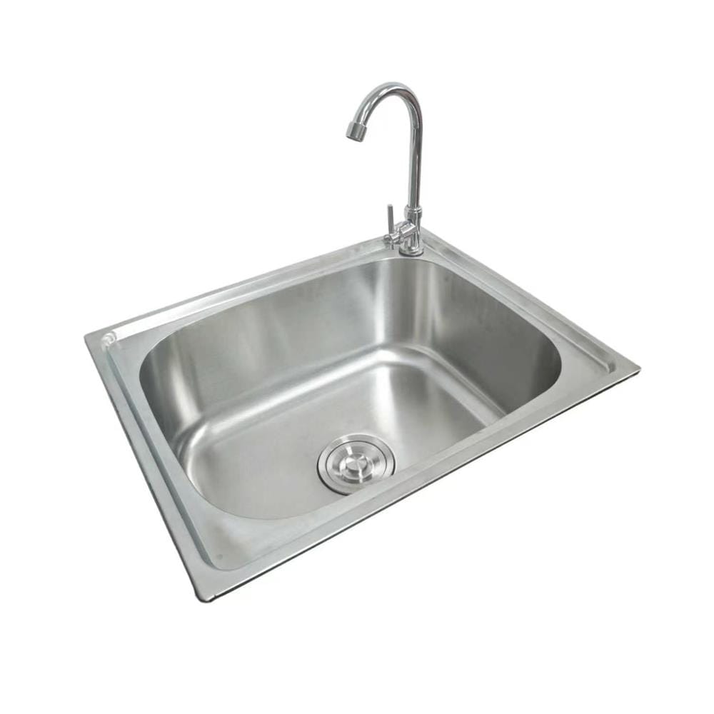 ซิงค์ฝัง 1 หลุม KUCINE SN01-A4 5545 สีเงิน