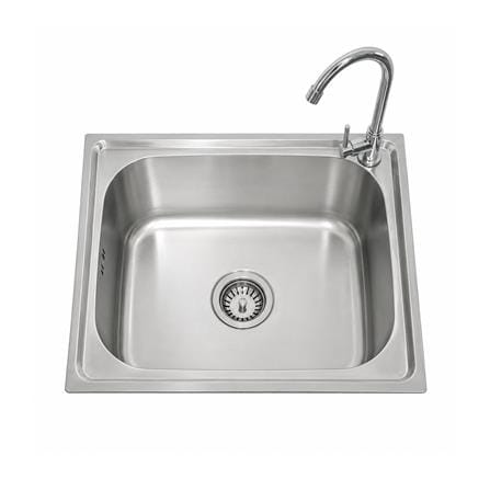 ซิงค์ฝัง 1 หลุม KUCINE SN01-A4 5545 สีเงิน_0