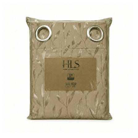ผ้าม่าน EYELET HOME LIVING STYLE IRIS UV 140x220 ซม. สีครีม_4