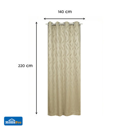 ผ้าม่าน EYELET HOME LIVING STYLE IRIS UV 140x220 ซม. สีครีม_6