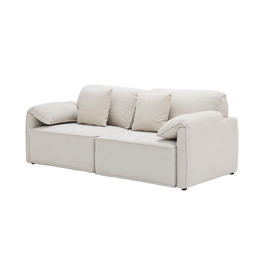 เก้าอี้ปรับนอนไฟฟ้า 2 ที่นั่ง SOFA SOLUTIONS NORMATY 19242258 สีครีม