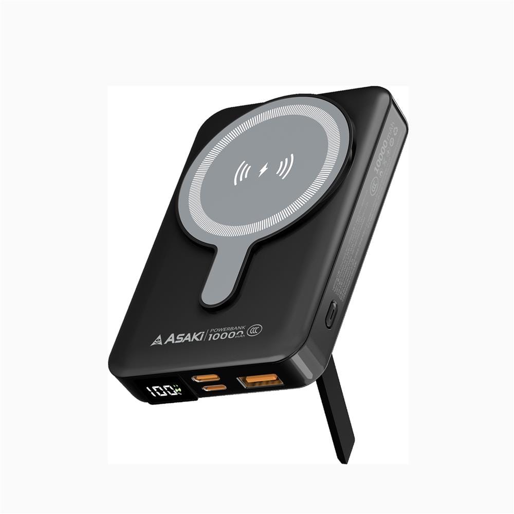 แบตเตอรี่สำรอง ASAKI AB3124C 10,000 MAH สีดำ