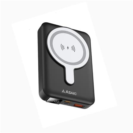 แบตเตอรี่สำรอง ASAKI AB3124C 10,000 MAH สีดำ_1
