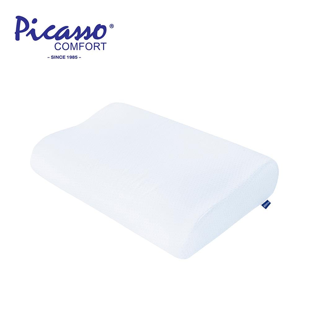 หมอนสุขภาพ โฟม PICASSO CONTOUR 55x36x10 ซม. สีขาว