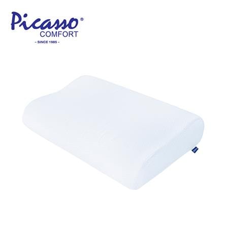 หมอนสุขภาพ โฟม PICASSO CONTOUR 55x36x10 ซม. สีขาว_0