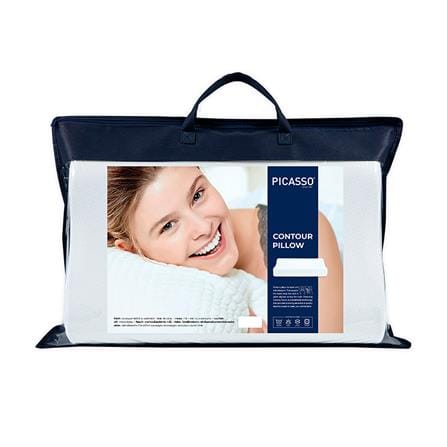 หมอนสุขภาพ โฟม PICASSO CONTOUR 55x36x10 ซม. สีขาว_2