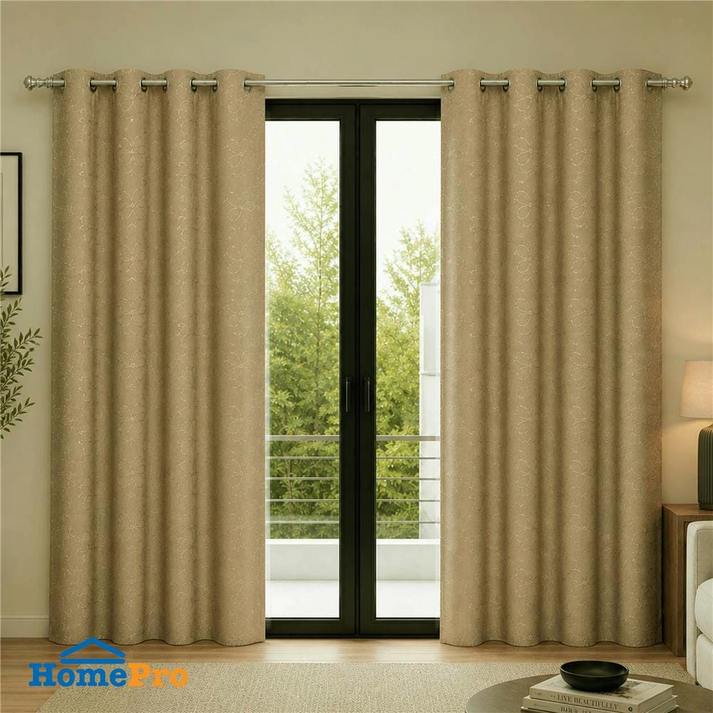 ผ้าม่าน EYELET HOME LIVING STYLE LILY UV 140x220 ซม. สีครีม