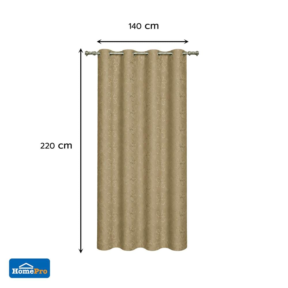 ผ้าม่าน EYELET HOME LIVING STYLE LILY UV 140x220 ซม. สีครีม