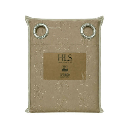 ผ้าม่าน EYELET HOME LIVING STYLE LILY UV 140x220 ซม. สีครีม_5