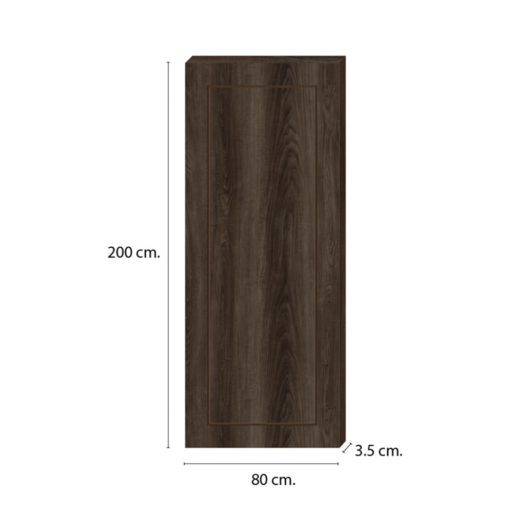 ประตูภายใน SPC ไม่เจาะรูลูกบิด INTO SPEC BORDER 80x200 ซม. สี ENGLISH WALNUT