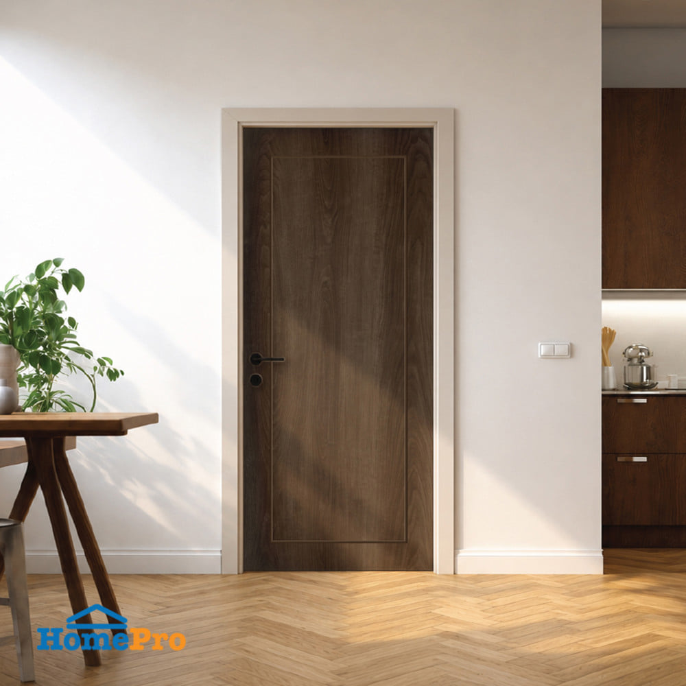 ประตูภายใน SPC ไม่เจาะลูกบิด INTO SPEC BORDER 90x200 ซม. สี AFRICAN SAPELE