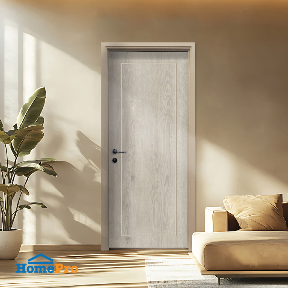 ประตูภายใน SPC ไม่เจาะลูกบิด INTO SPEC BORDER 80x200 ซม. สี PRECIOUS OAK