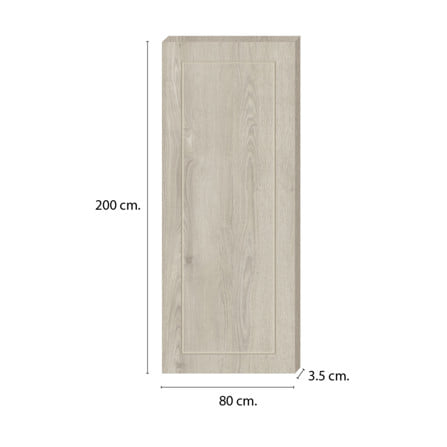 ประตูภายใน SPC ไม่เจาะลูกบิด INTO SPEC BORDER 80x200 ซม. สี PRECIOUS OAK_3