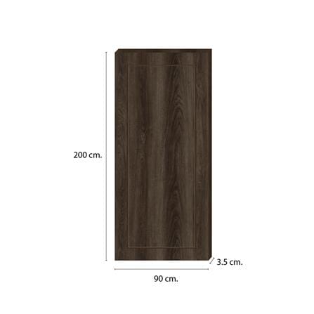 ประตูภายใน SPC ไม่เจาะลูกบิด INTO SPEC BORDER 90x200 ซม. สี ENGLISH WALNUT_3