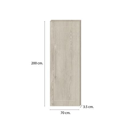 ประตูภายใน SPC ไม่เจาะลูกบิด INTO SPEC BORDER 70x200 ซม. สี PRECIOUS OAK_3