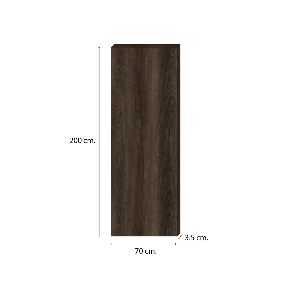 ประตูภายใน SPC ไม่เจาะลูกบิด INTO SPEC LINEAR 70x200 ซม. สี ENGLISH WALNUT