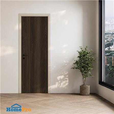 ประตูภายใน SPC ไม่เจาะลูกบิด INTO SPEC LINEAR 70x200 ซม. สี ENGLISH WALNUT_1