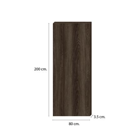 ประตูภายใน SPC ไม่เจาะลูกบิด INTO SPEC LINEAR 80x200 ซม. สี ENGLISH WALNUT_3